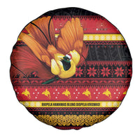 Papua New Guinea Christmas Spare Tire Cover Bikpela hamamas blong dispela Krismas - Polynesian Pride