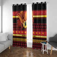Papua New Guinea Christmas Window Curtain Bikpela hamamas blong dispela Krismas - Polynesian Pride