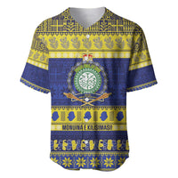 Niue Christmas Baseball Jersey Monuina e Kilisimasi Hiapo Motifs - Polynesian Pride