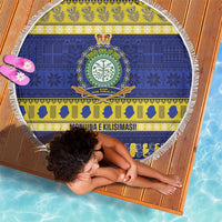 Niue Christmas Beach Blanket Monuina e Kilisimasi Hiapo Motifs - Polynesian Pride