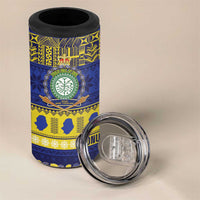 Niue Christmas 4 in 1 Can Cooler Tumbler Monuina e Kilisimasi Hiapo Motifs - Polynesian Pride