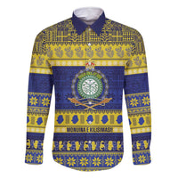 Niue Christmas Family Matching Mermaid Dress and Hawaiian Shirt Monuina e Kilisimasi Hiapo Motifs - Polynesian Pride