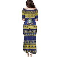 Niue Christmas Family Matching Puletasi and Hawaiian Shirt Monuina e Kilisimasi Hiapo Motifs - Polynesian Pride