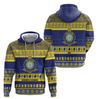 Niue Christmas Hoodie Monuina e Kilisimasi Hiapo Motifs - Polynesian Pride