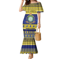Niue Christmas Mermaid Dress Monuina e Kilisimasi Hiapo Motifs - Polynesian Pride
