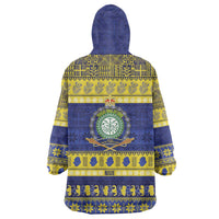 Niue Christmas Wearable Blanket Hoodie Monuina e Kilisimasi Hiapo Motifs - Polynesian Pride
