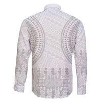 Niue White Sunday Family Matching Mermaid Dress and Hawaiian Shirt Tapu Fanau Ia Puakenikeni Hiapo Pattern - Polynesian Pride