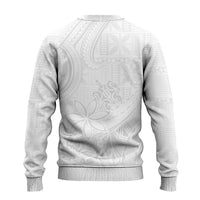 Tapu Fanau Ia Niue Ugly Christmas Sweater Happy White Sunday Unique Hiapo - Polynesian Pride