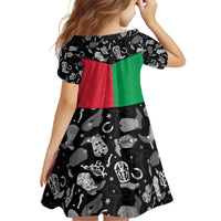 Vanuatu Cowboy Family Matching Off The Shoulder Long Sleeve Dress and Hawaiian Shirt Cowboy Symbols Split Stylized - Polynesian Pride