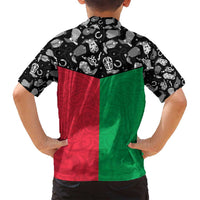 Vanuatu Cowboy Family Matching Summer Maxi Dress and Hawaiian Shirt Cowboy Symbols Split Stylized - Polynesian Pride
