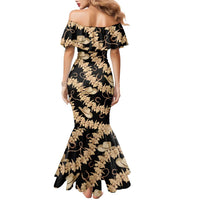 Vanuatu Cowboy Family Matching Mermaid Dress and Hawaiian Shirt Seamless Straw Hats Hibiscus - Polynesian Pride