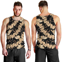 Vanuatu Cowboy Men Tank Top Seamless Straw Hats Hibiscus - Polynesian Pride
