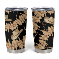 Vanuatu Cowboy Tumbler Cup Seamless Straw Hats Hibiscus - Polynesian Pride