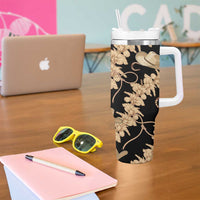 Vanuatu Cowboy Tumbler With Handle Seamless Straw Hats Hibiscus - Polynesian Pride