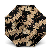 Vanuatu Cowboy Umbrella Seamless Straw Hats Hibiscus - Polynesian Pride