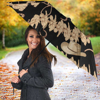 Vanuatu Cowboy Umbrella Seamless Straw Hats Hibiscus - Polynesian Pride