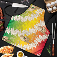 Vanuatu Cowboy Apron Straw Hats Hibiscus With Sand Drawing - Polynesian Pride