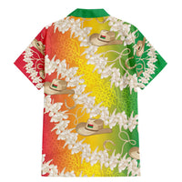 Vanuatu Cowboy Family Matching Mermaid Dress and Hawaiian Shirt Straw Hats Hibiscus With Sand Drawing - Polynesian Pride