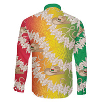 Vanuatu Cowboy Family Matching Off Shoulder Maxi Dress and Hawaiian Shirt Straw Hats Hibiscus With Sand Drawing - Polynesian Pride