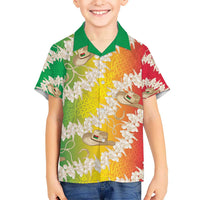 Vanuatu Cowboy Hawaiian Shirt Straw Hats Hibiscus With Sand Drawing - Polynesian Pride