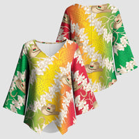 Vanuatu Cowboy Kimono Sleeve Blouse Straw Hats Hibiscus With Sand Drawing - Polynesian Pride