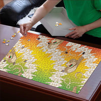 Vanuatu Cowboy Puzzle Straw Hats Hibiscus With Sand Drawing - Polynesian Pride