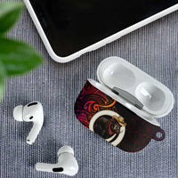 Vanuatu Boar Cowboy AirPods Case Tusk Gradient Polynesian Pattern - Polynesian Pride
