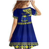 Personalised Fiji Natabua High School Family Matching Mermaid Dress and Hawaiian Shirt Fijian Tapa Pattern LT14 - Polynesian Pride