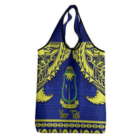 Personalised Fiji Natabua High School Grocery Bag Fijian Tapa Pattern