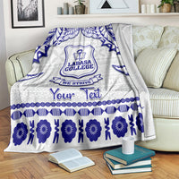 Personalised Fiji Labasa College Blanket Fijian Tapa Pattern LT14 - Polynesian Pride