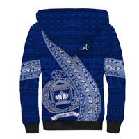 Personalised Fiji Queen Victoria School Sherpa Hoodie Fijian Tapa Pattern LT14 - Polynesian Pride