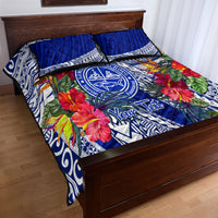 Personalised Samoana High School Quilt Bed Set American Samoa Schools Polynesian Tropical Flowers LT14 - Polynesian Pride