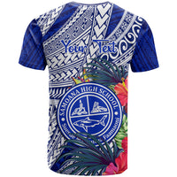 Personalised Samoana High School T Shirt American Samoa Schools Polynesian Tropical Flowers LT14 - Polynesian Pride