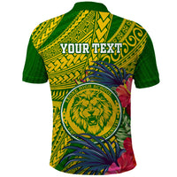 Personalised Leone High School Polo Shirt American Samoa Schools Polynesian Tropical Flowers LT14 - Polynesian Pride