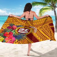 Personalised Tafuna High School Sarong American Samoa Schools Polynesian Tropical Flowers LT14 - Polynesian Pride