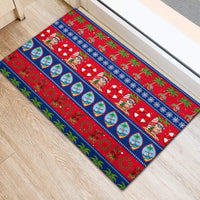 Guam Christmas Rubber Doormat Felis Pasgua LT14 - Polynesian Pride