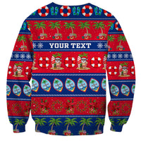 Personalised Guam Christmas Sweatshirt Felis Pasgua LT14 - Polynesian Pride