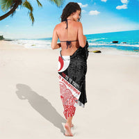 Toitu Te Tiriti Me Te Whakaputanga Sarong Maori Wahaika With Haka Face