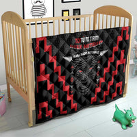 Personalised Toitu Te Tiriti Mana Maori Motuhake Quilt Aotearoa Haka Face Mix Poutama Art