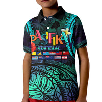 Personalised Pasifika Festival Auckland Kid Polo Shirt 2024 Pacific Islands Polynesian Pattern LT14 Kid Purple - Polynesian Pride