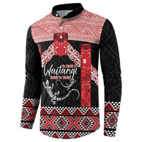 Toitu Te Tiriti O Waitangi Button Sweatshirt Maori Wharenui With Taniko Motifs