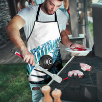 New Zealand Lawn Bowls Custom Apron Aotearoa Silver Fern Paua Shell - Polynesian Pride