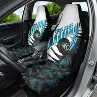 New Zealand Lawn Bowls Custom Car Seat Cover Aotearoa Silver Fern Paua Shell - Polynesian Pride
