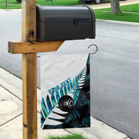 New Zealand Lawn Bowls Custom Garden Flag Aotearoa Silver Fern Paua Shell - Polynesian Pride