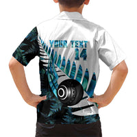 New Zealand Lawn Bowls Custom Hawaiian Shirt Aotearoa Silver Fern Paua Shell - Polynesian Pride