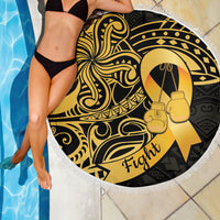 Polynesia Bone Cancer Awareness Beach Blanket Fight Warriors