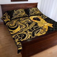 Polynesia Bone Cancer Awareness Quilt Bed Set Fight Warriors