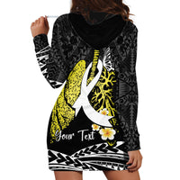 Personalised Polynesia World Lung Cancer Day Hoodie Dress Faith Hope Love