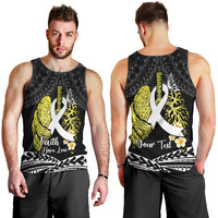 Personalised Polynesia World Lung Cancer Day Men Tank Top Faith Hope Love