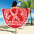 Personalised In September We Wear Red Beach Blanket Polynesia Blood Cancer Awareness